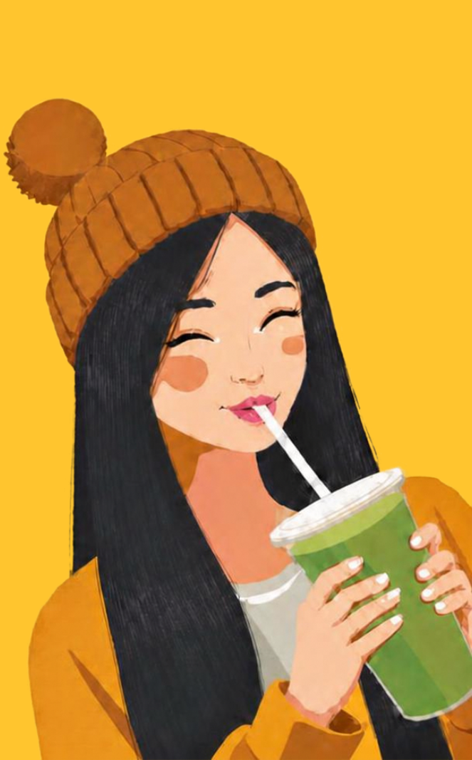 Illustrated Matchacha co-founder